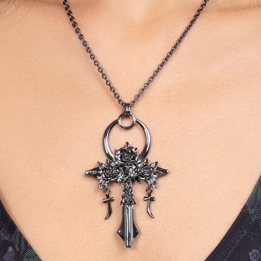 Killstar Mourning Ankh Halsketting