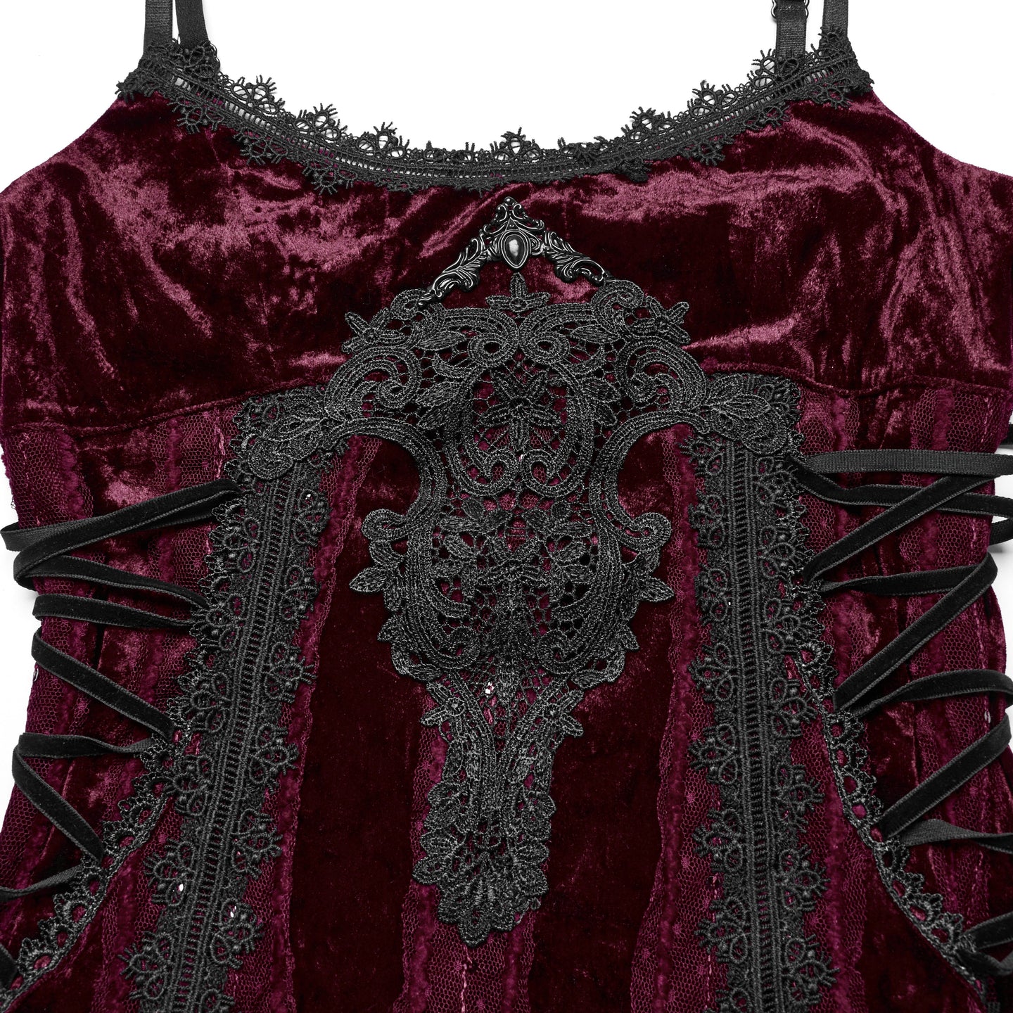 It's Gone Maxi Jurk Rood - Zwart