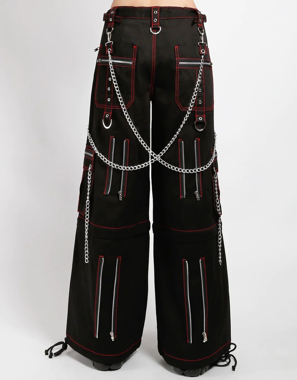 Chain to Chain Pants Black - Red