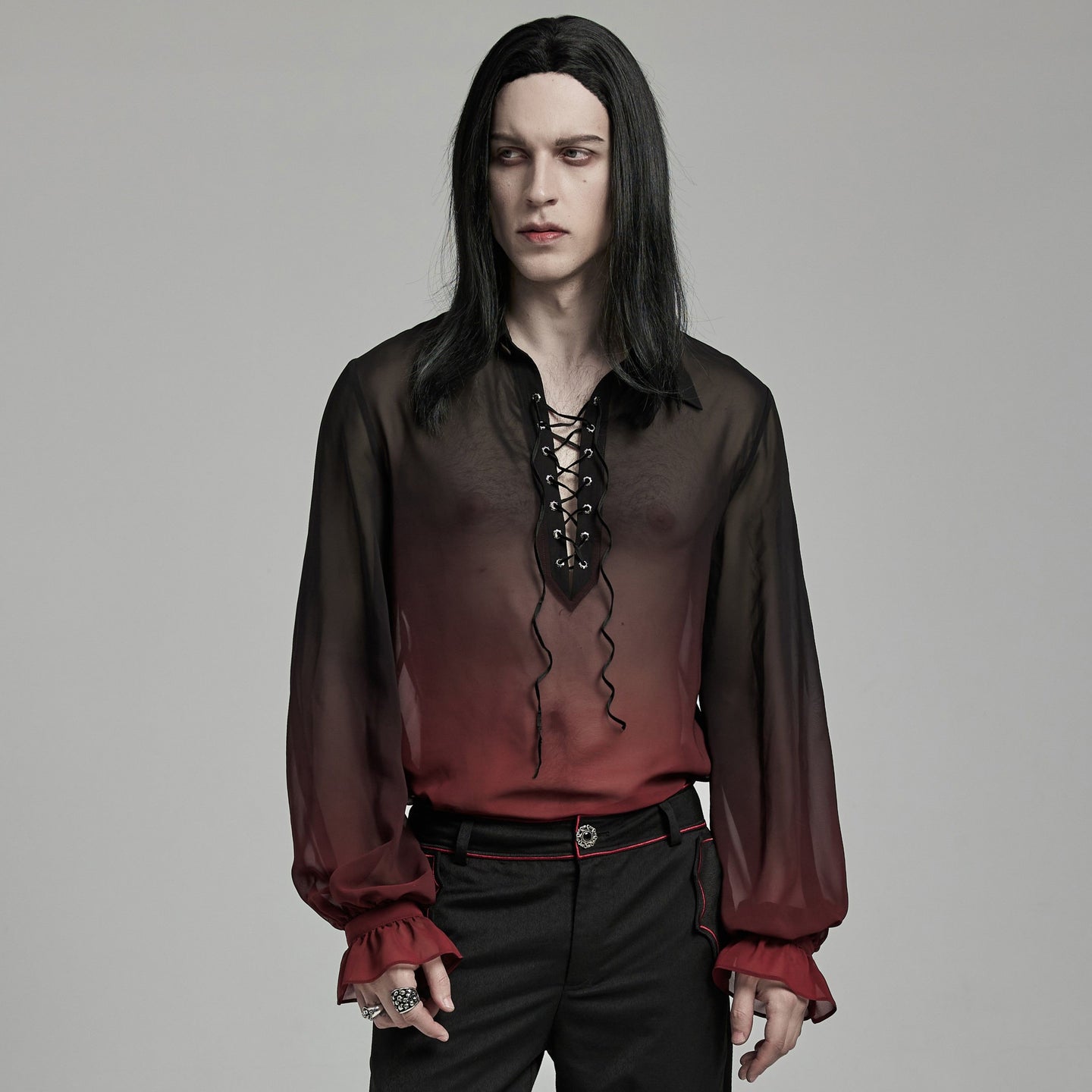 Accused Shirt Zwart - Rood
