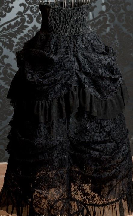 High Waist Bustle Skirt