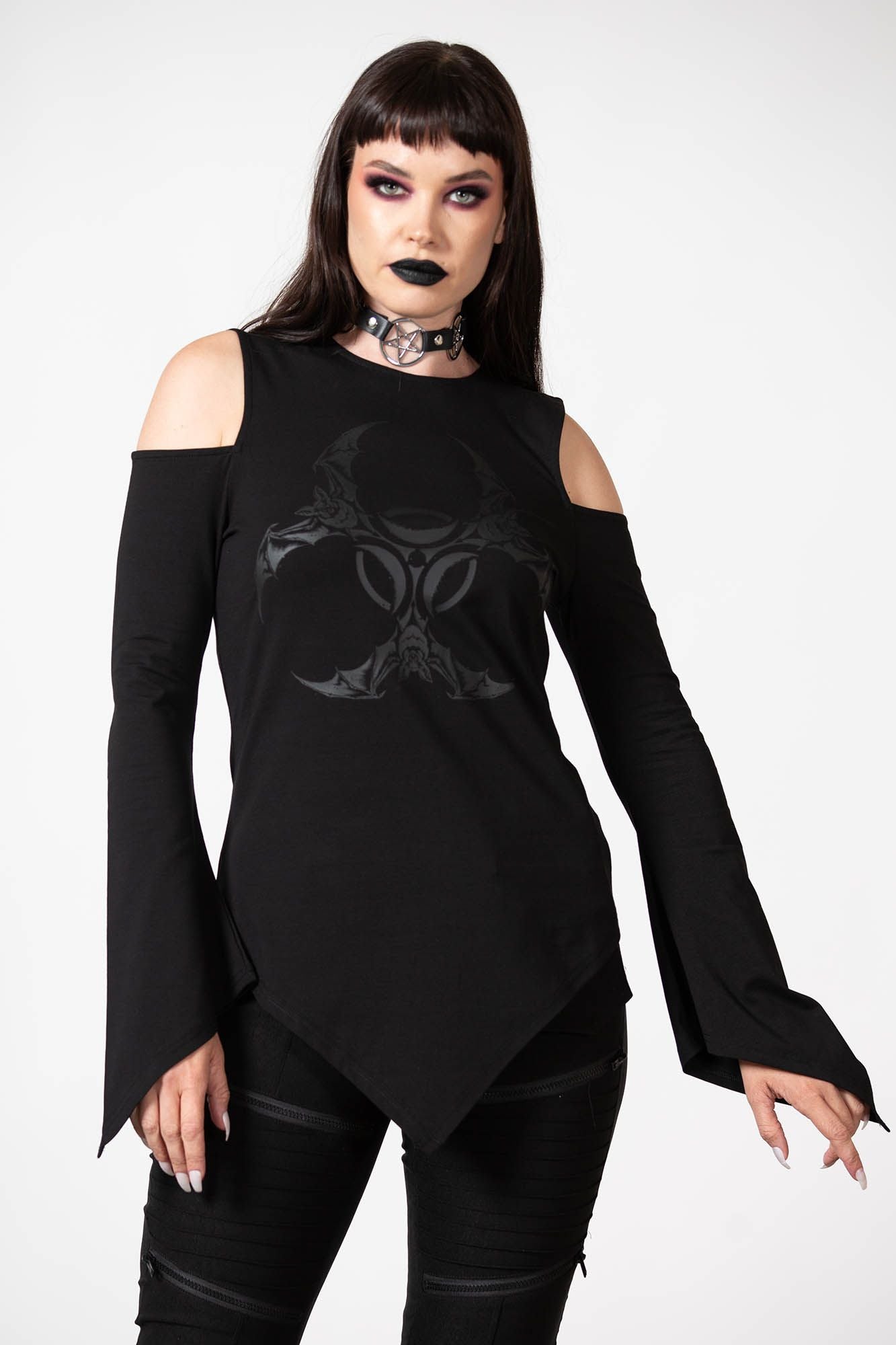 Killstar Voxy Cold Shoulder Top