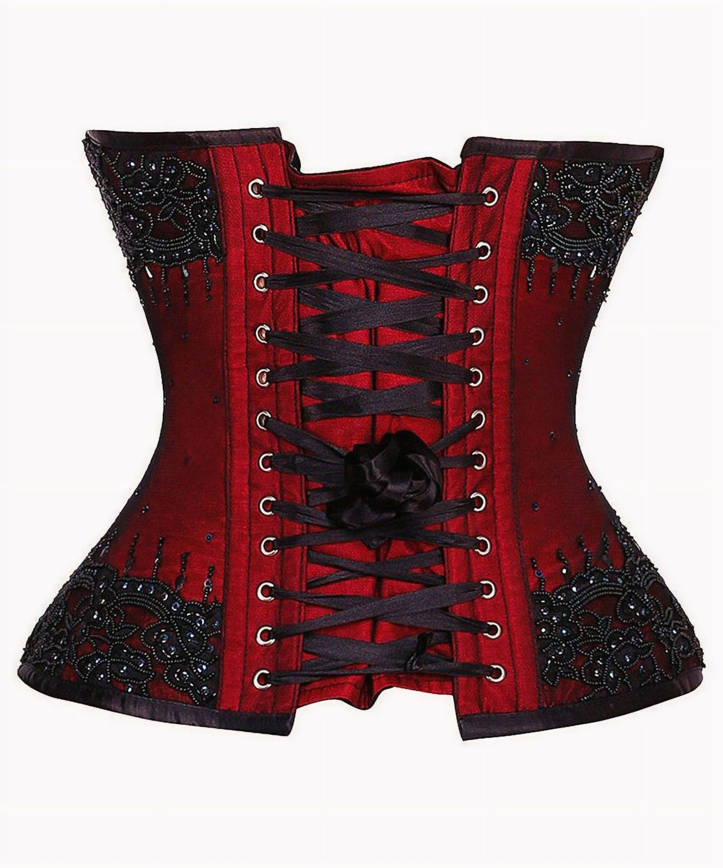 Couture Busk Korset Rood