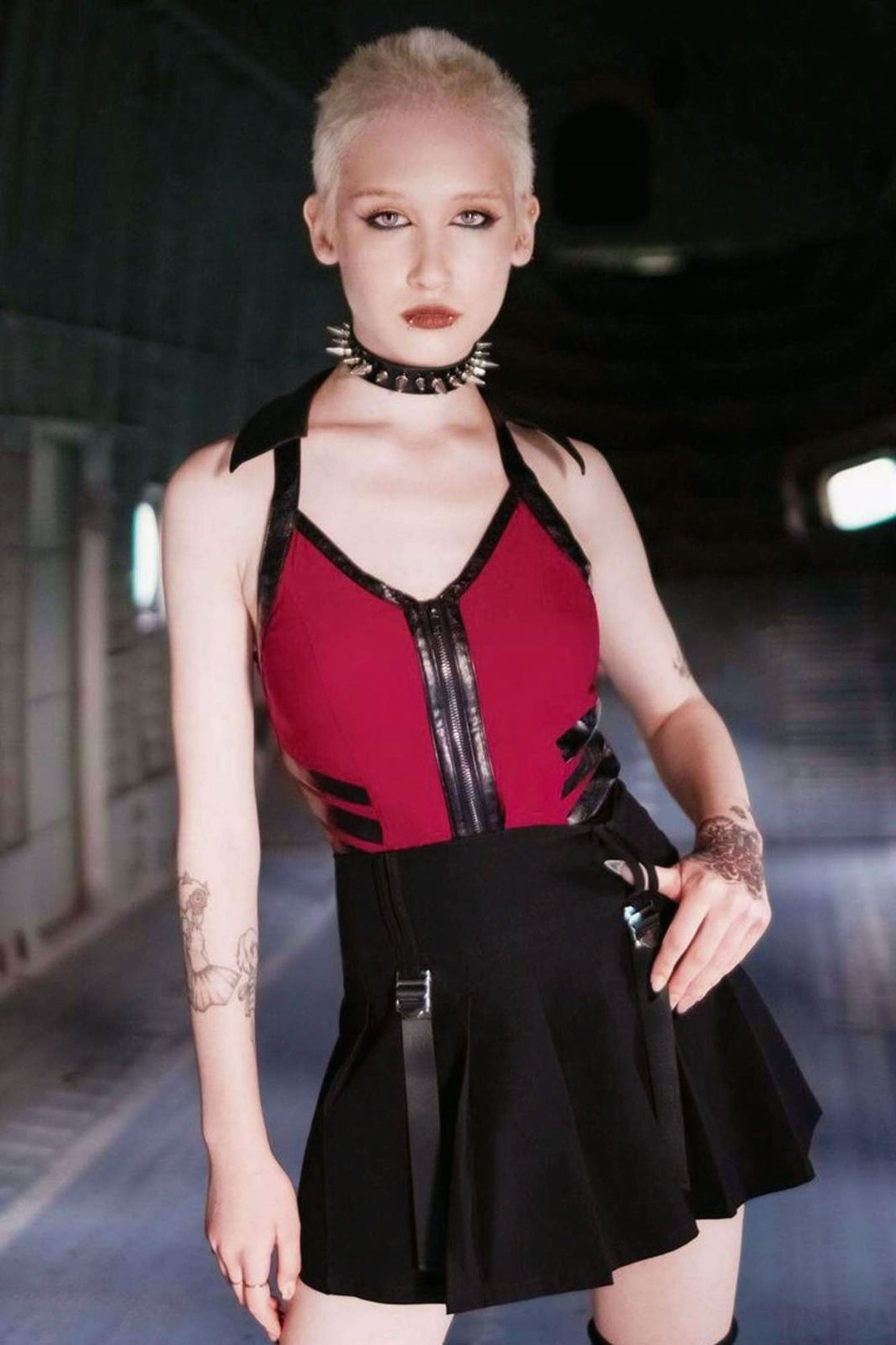 Killstar Anita Ammo Halter Top Blood