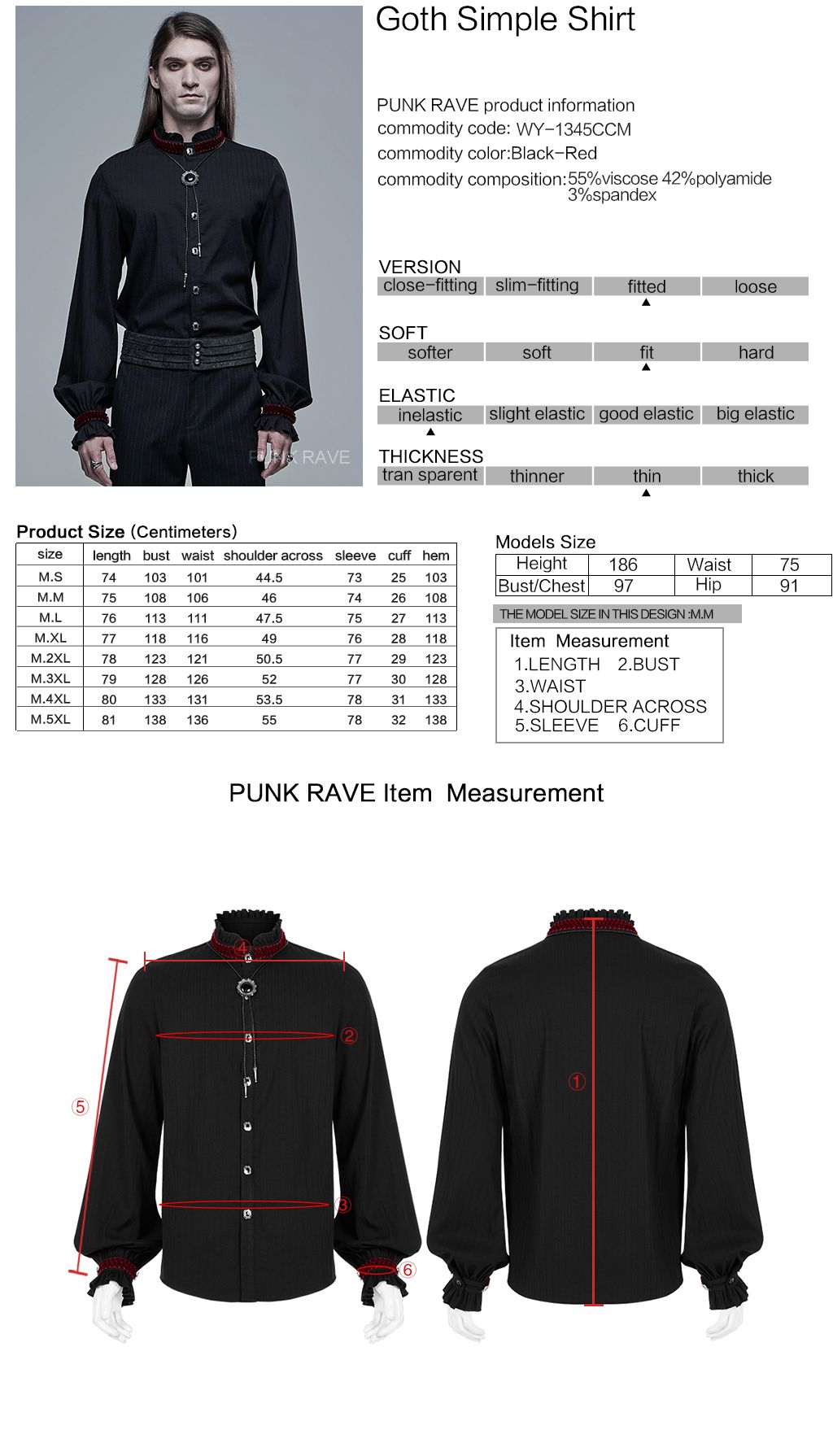 Tension Shirt Black/Red