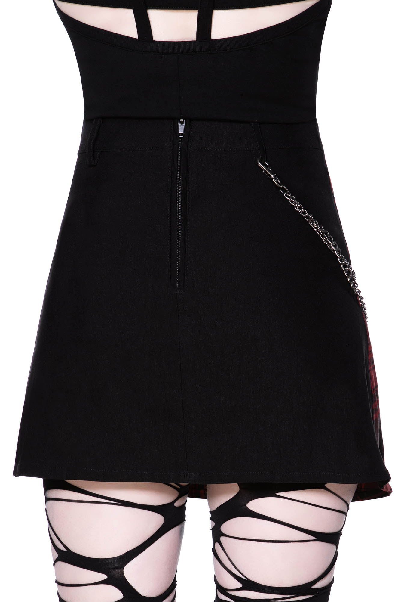 Killstar Calling Alice Mini Rok Tartan