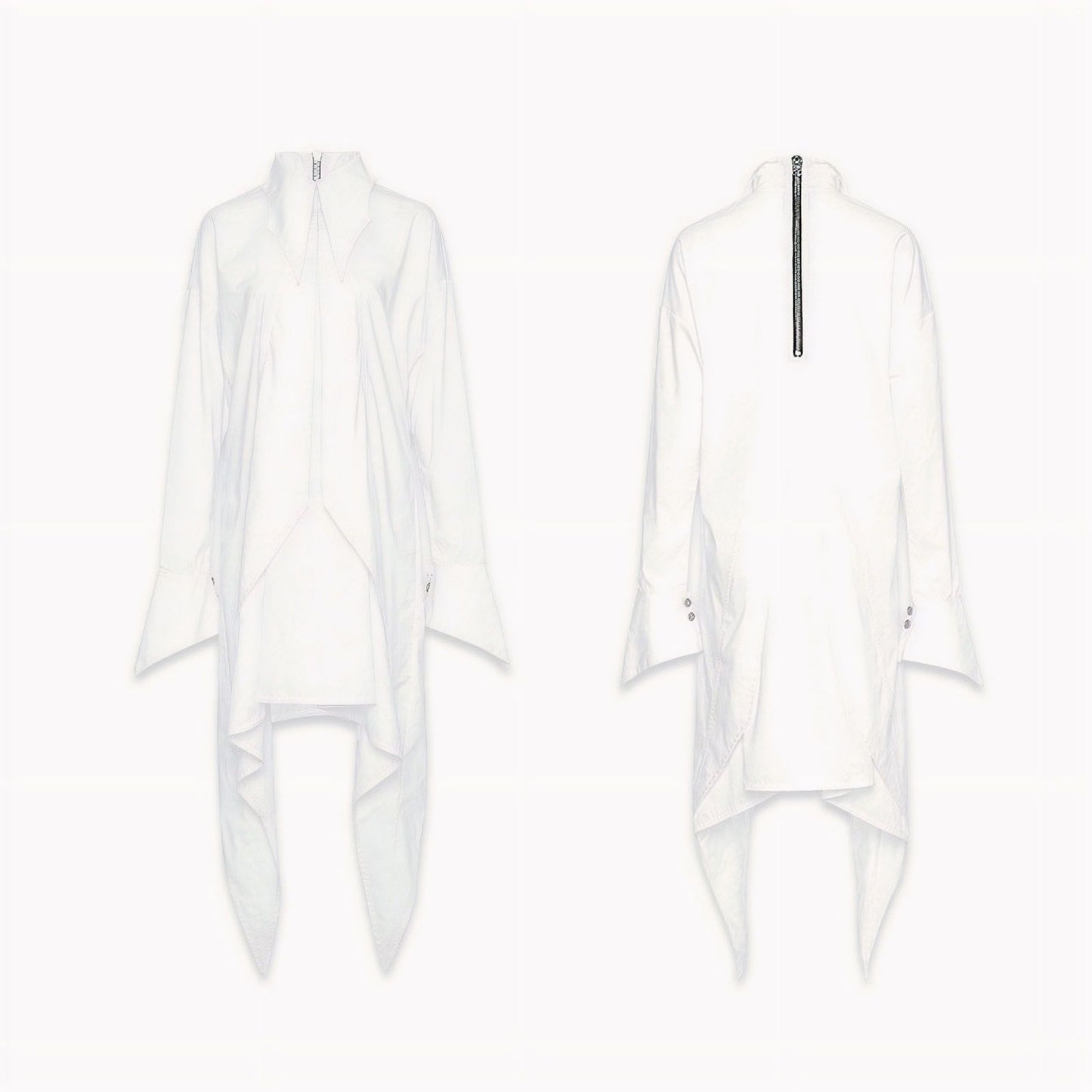 Punk Rave White Shadows Shirt - Tunic