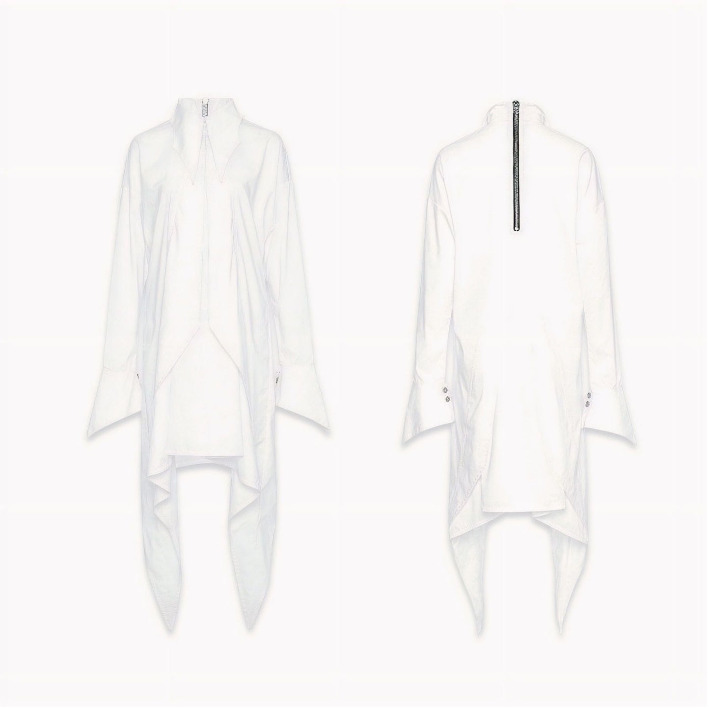Punk Rave White Shadows Shirt - Tunic