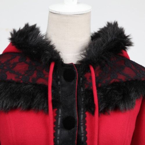 Pyon Pyon Dolly Jas Rood - Zwart