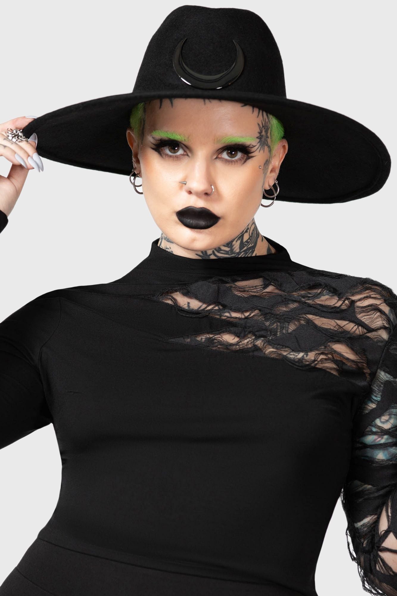 Killstar Crescent Fedora Hoed
