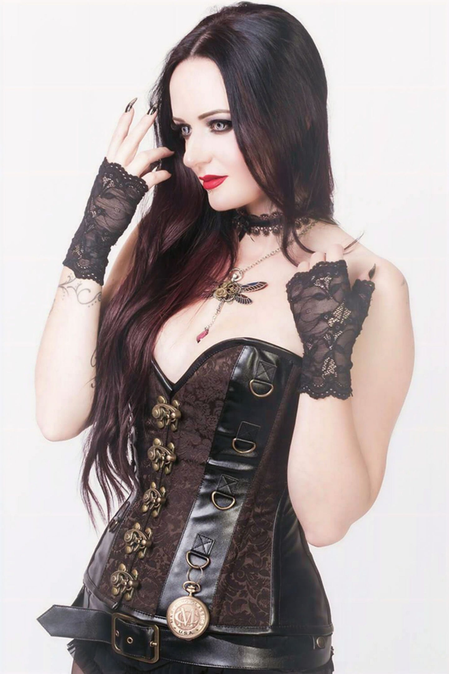 Clockwork Korset - Riem - Bolero Bruin/Zwart