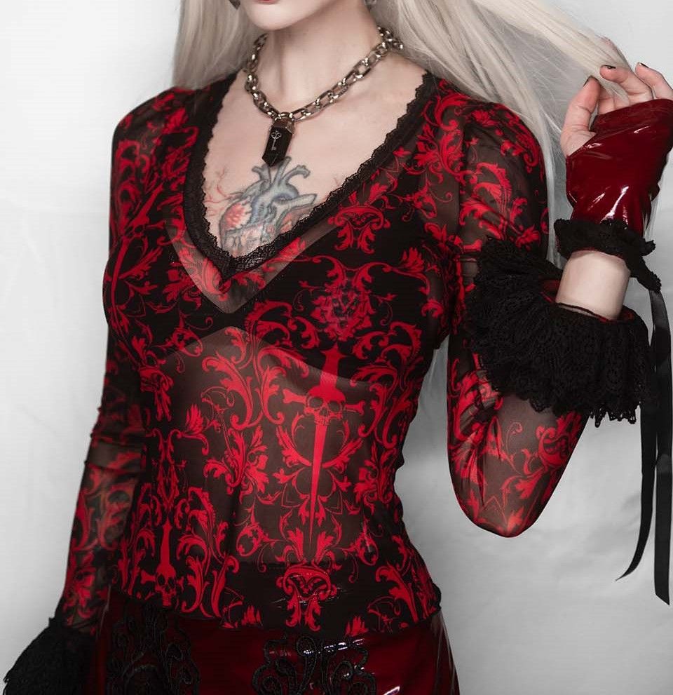 Bloodlust Mesh Top