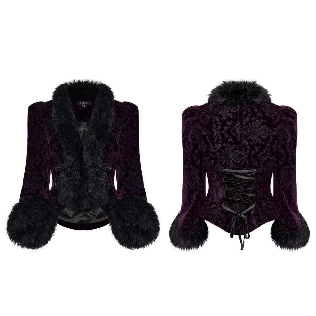 Wanting More Jacket Purple - Black