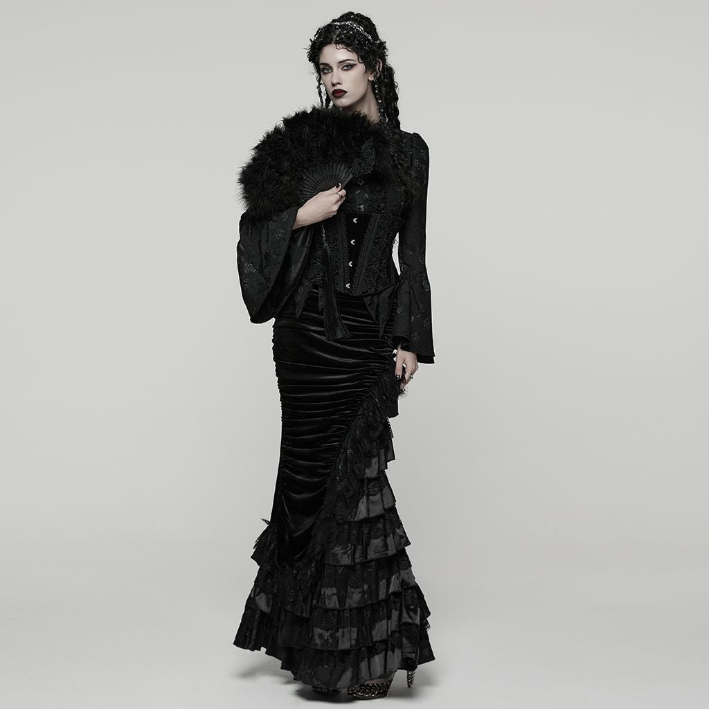 Broken Promise Maxi Rok Zwart