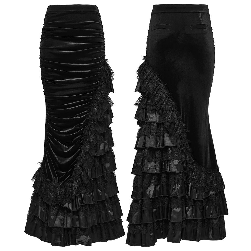 Broken Promise Maxi Rok Zwart
