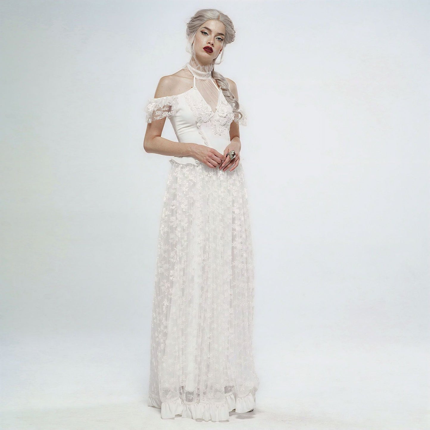 Eye of the Storm Dress White