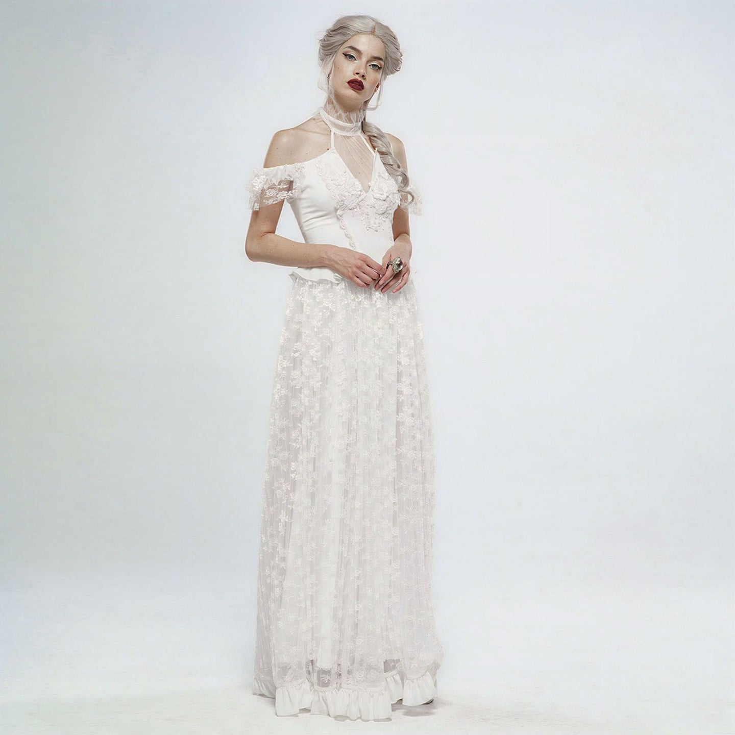 Eye of the Storm Dress White