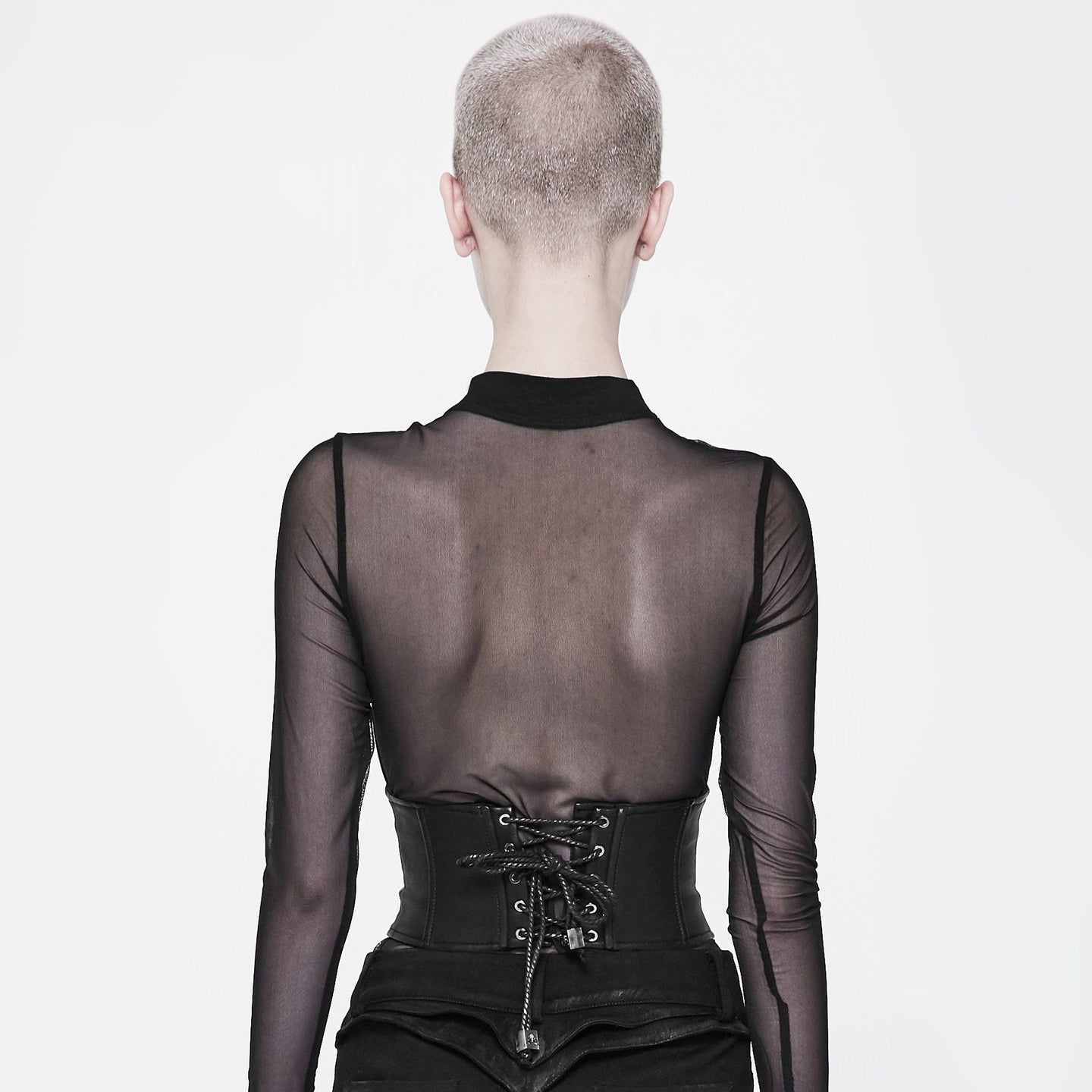Caged Corset Girdle Faux Leather