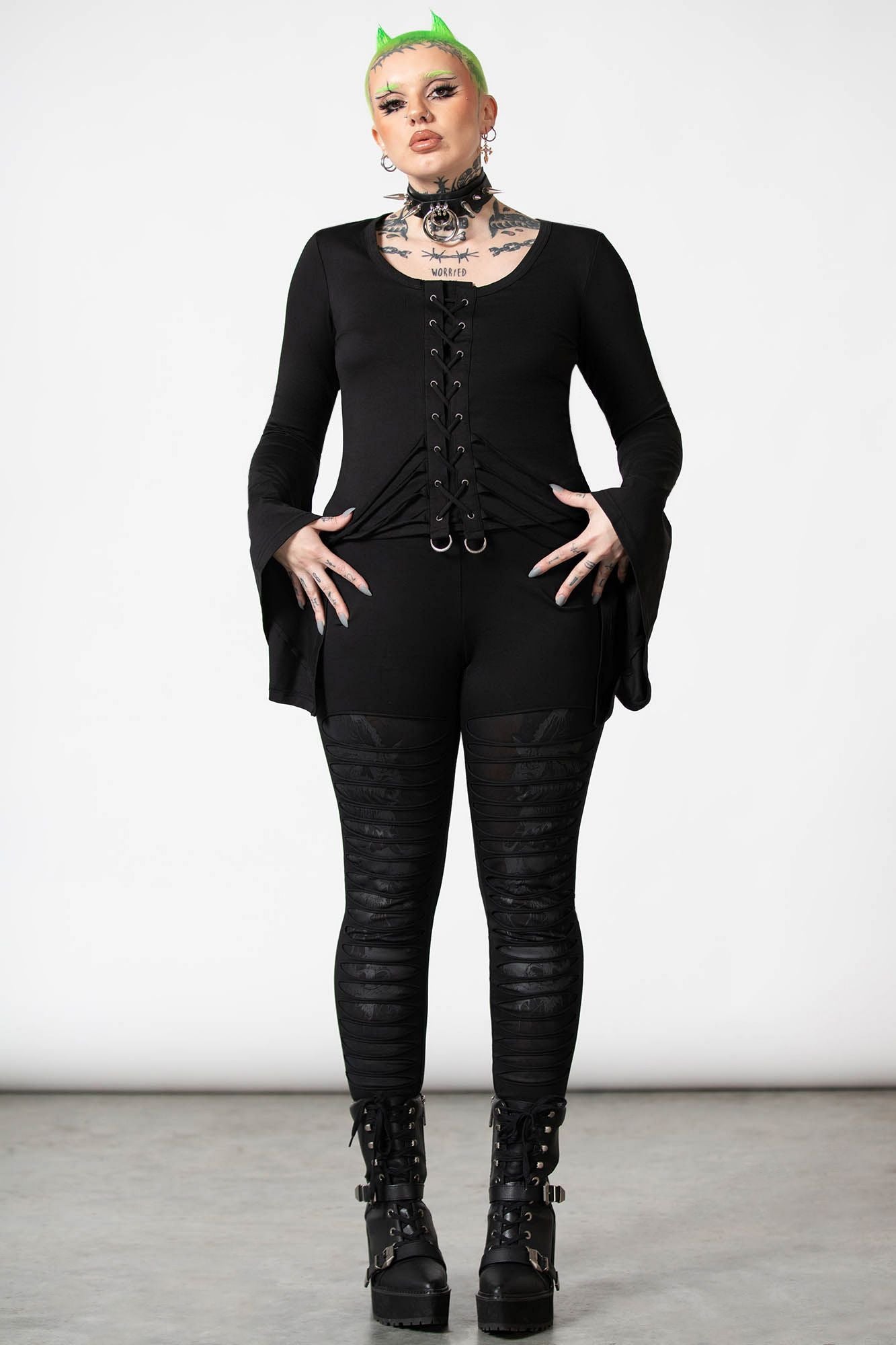 Killstar Faith Long Sleeve Top