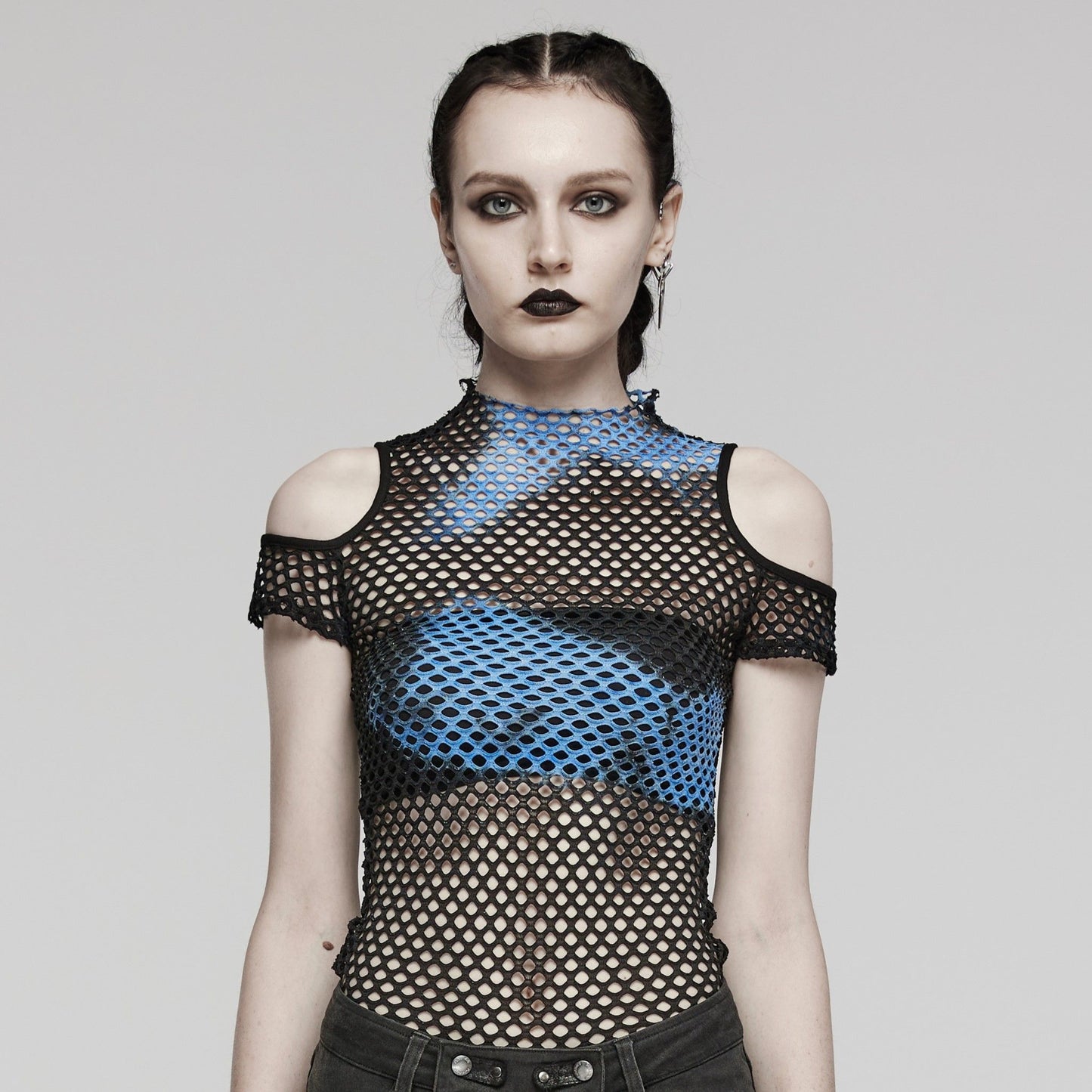 Stop This Top Zwart - Blauw