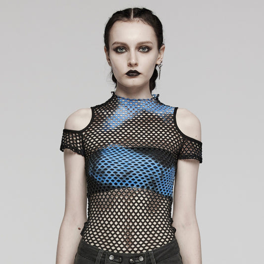 Stop This Top Zwart - Blauw