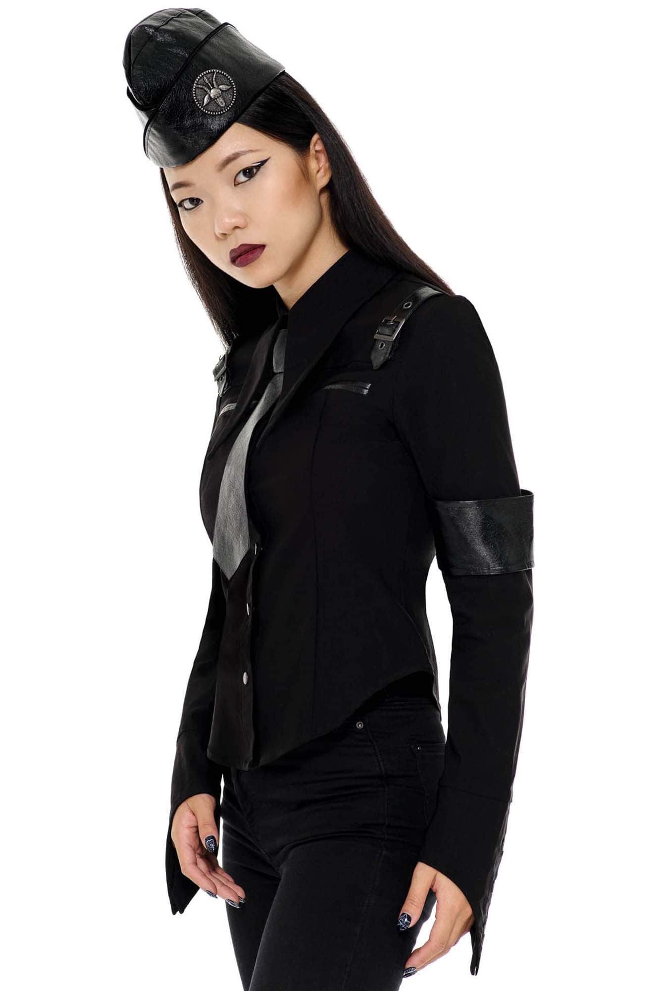 Killstar Secret Mission Button-Up Shirt Zwart