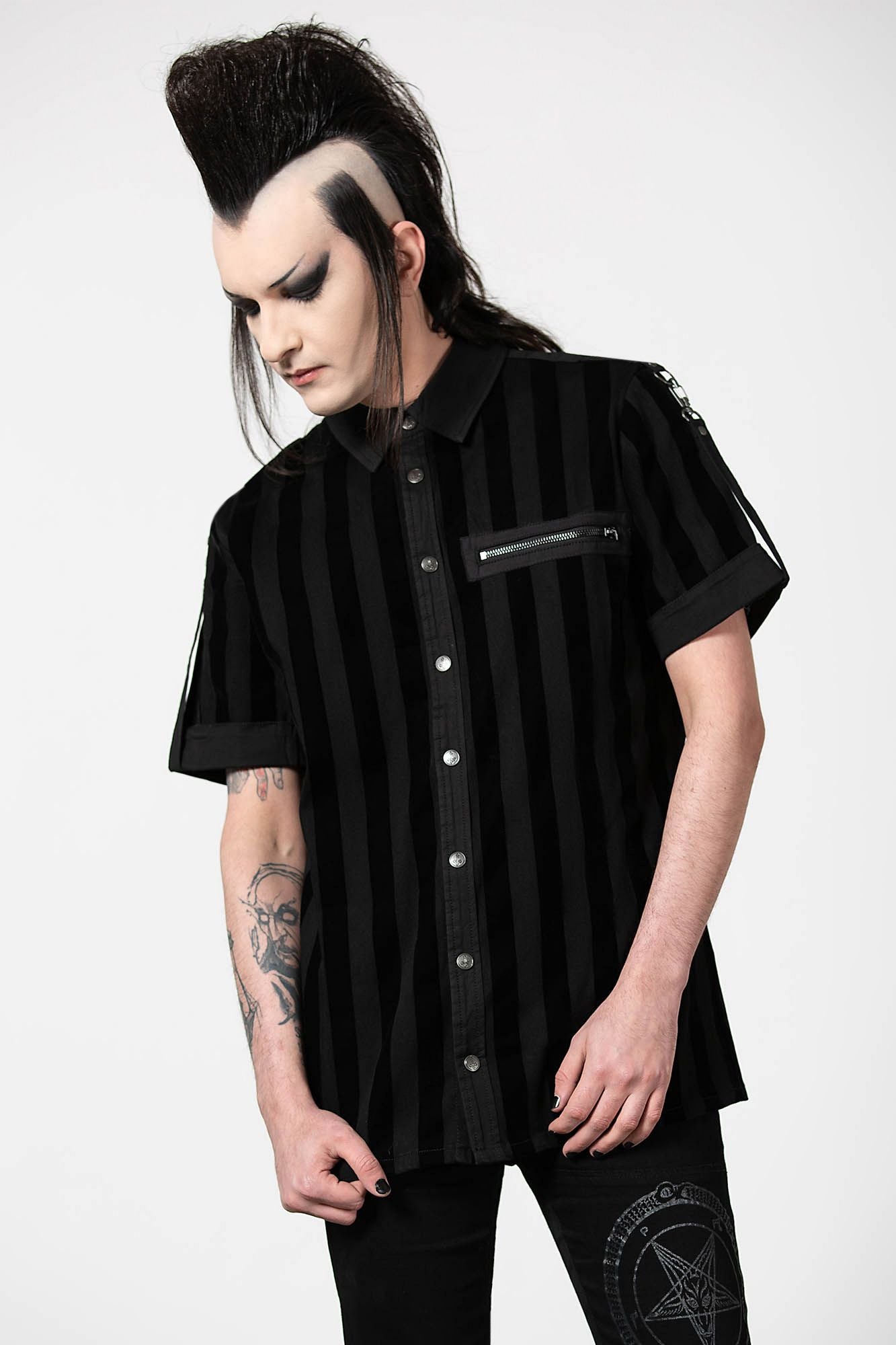 Killstar Wastelands Button-Up Shirt