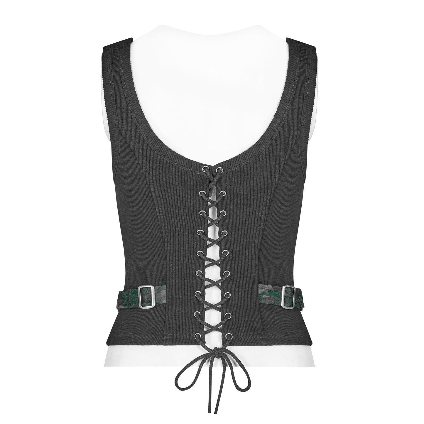 Take It All Corset Top Black/Green