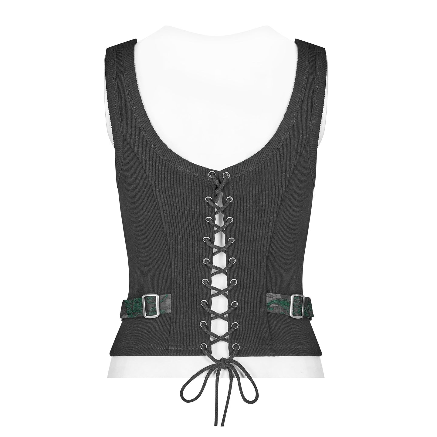 Take It All Corset Top Black/Green