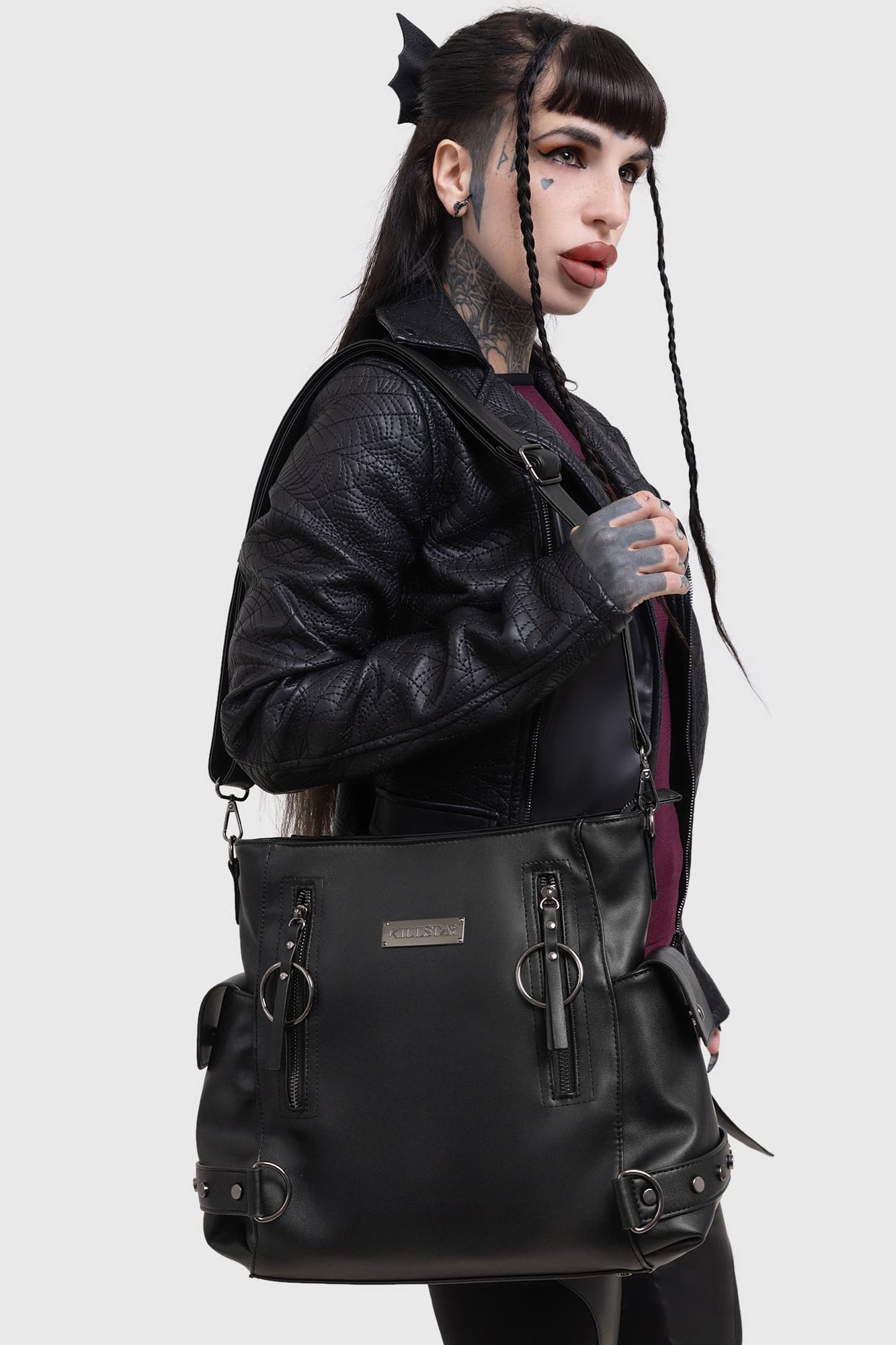 Killstar Noctis Winged Bucket Tas