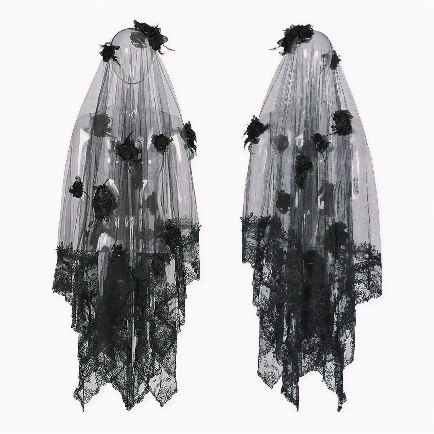 Black Roses Sluier S-224
