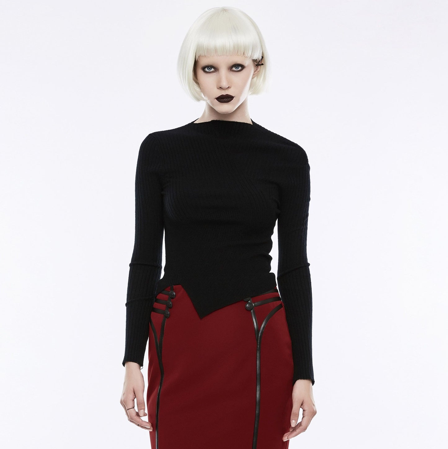 Never Knew You Longsleeve Top Zwart