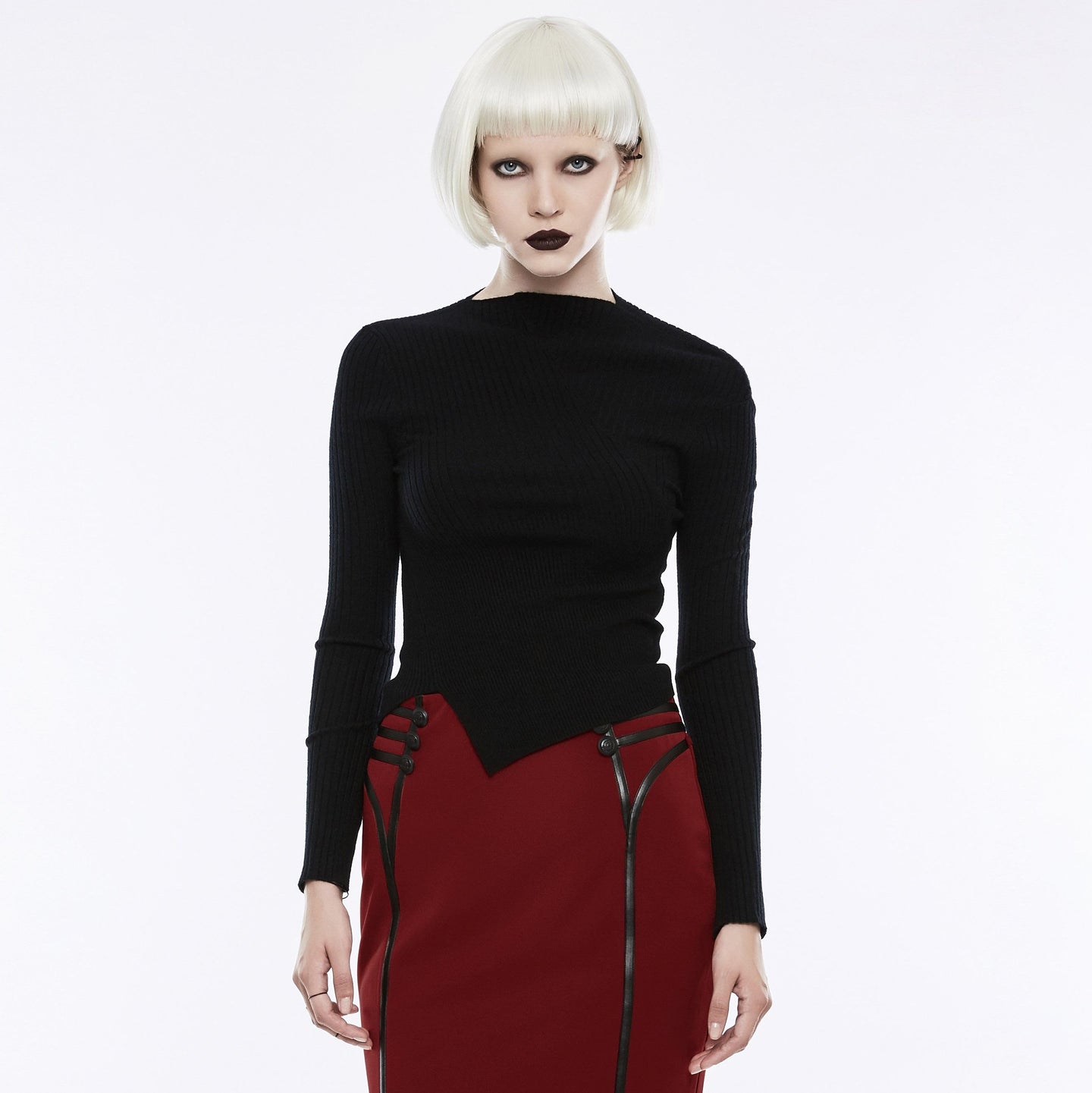 Never Knew You Longsleeve Top Zwart