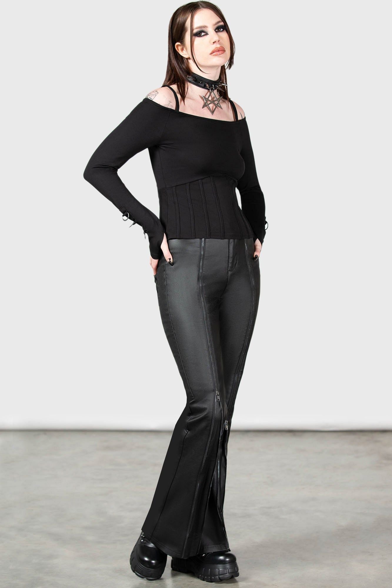 Killstar Desolate Cold Shoulder Top
