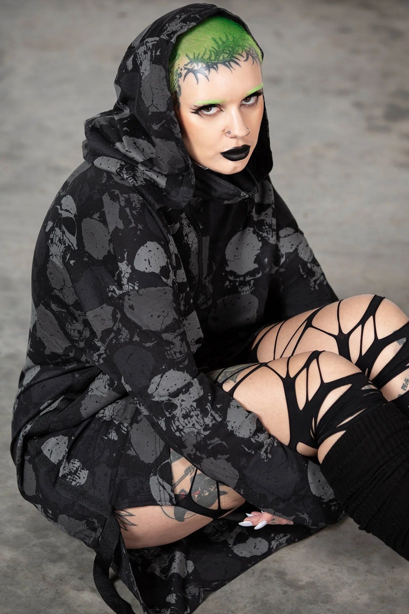 Killstar Tzompantli Oversized Hoodie
