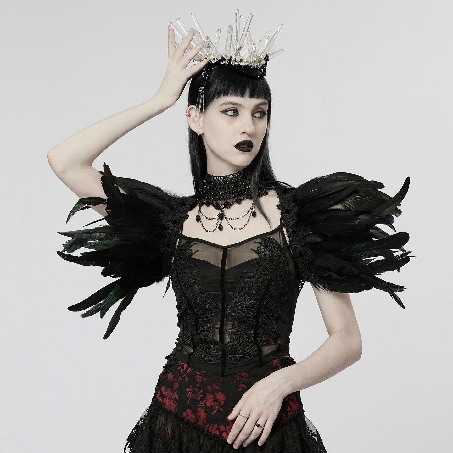 Black Feathers Schouderstuk