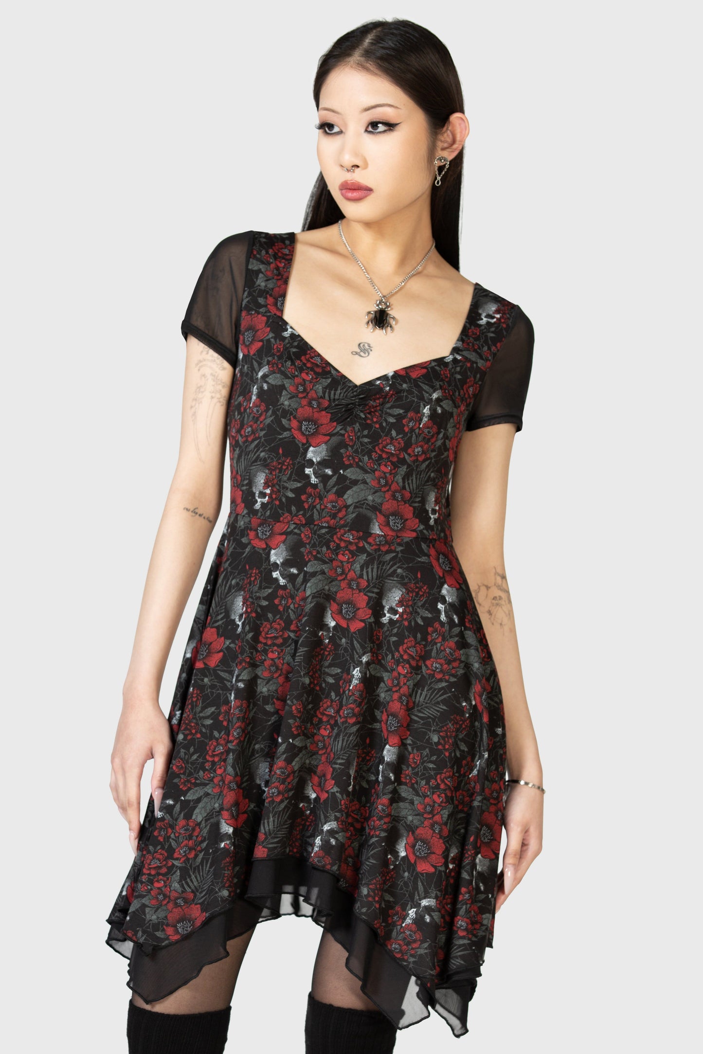 Killstar Crimson Decay Mini Jurk