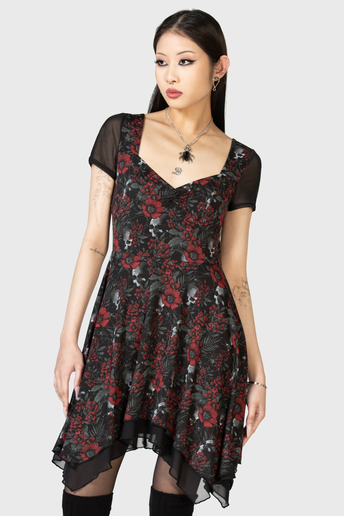 Killstar Crimson Decay Mini Jurk