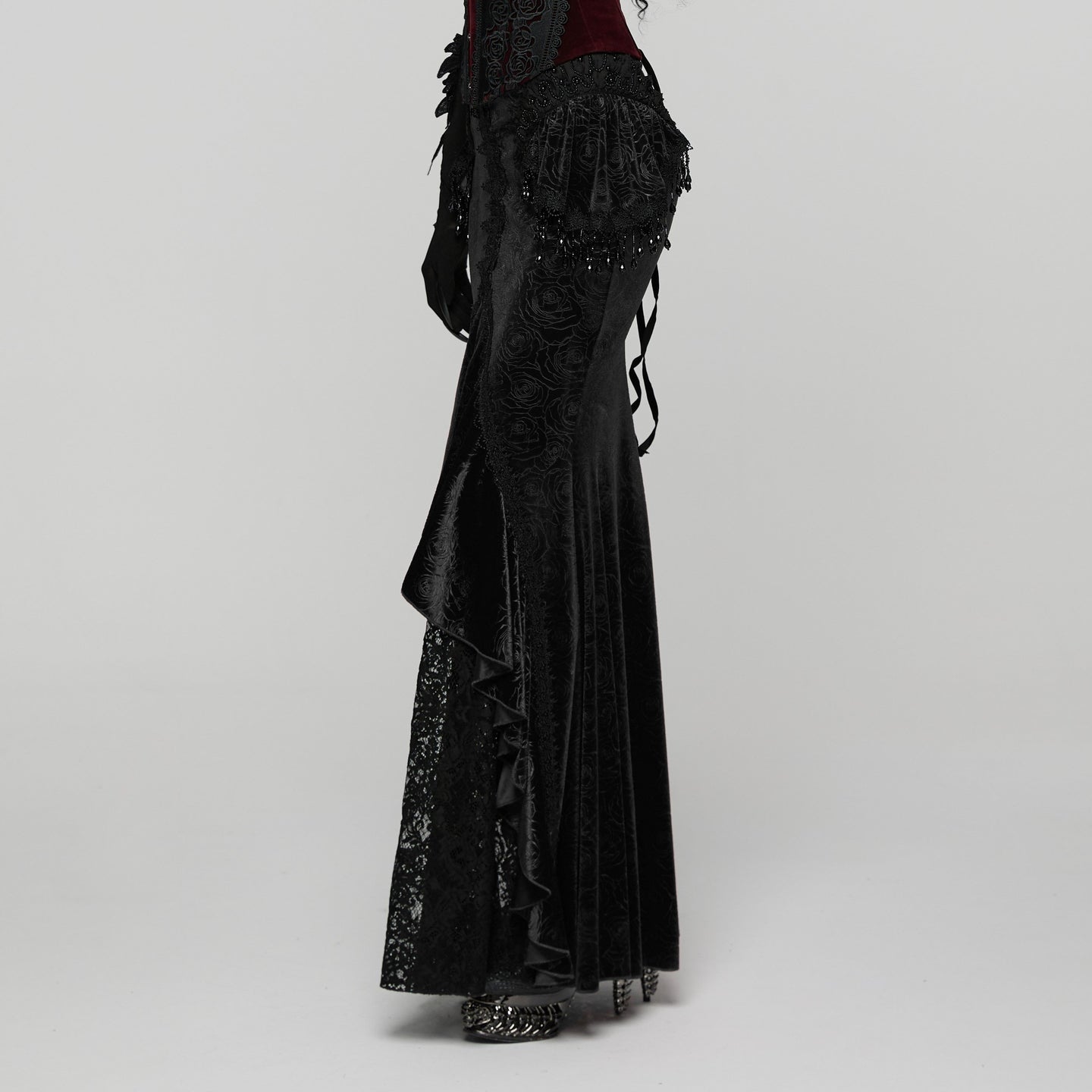 Empress Maxi Rok Zwart
