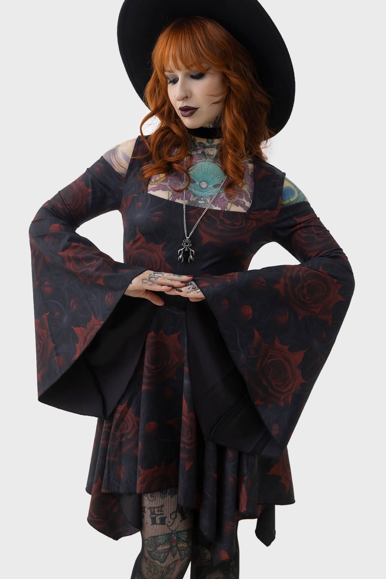 Killstar Blood Rose Mini Jurk