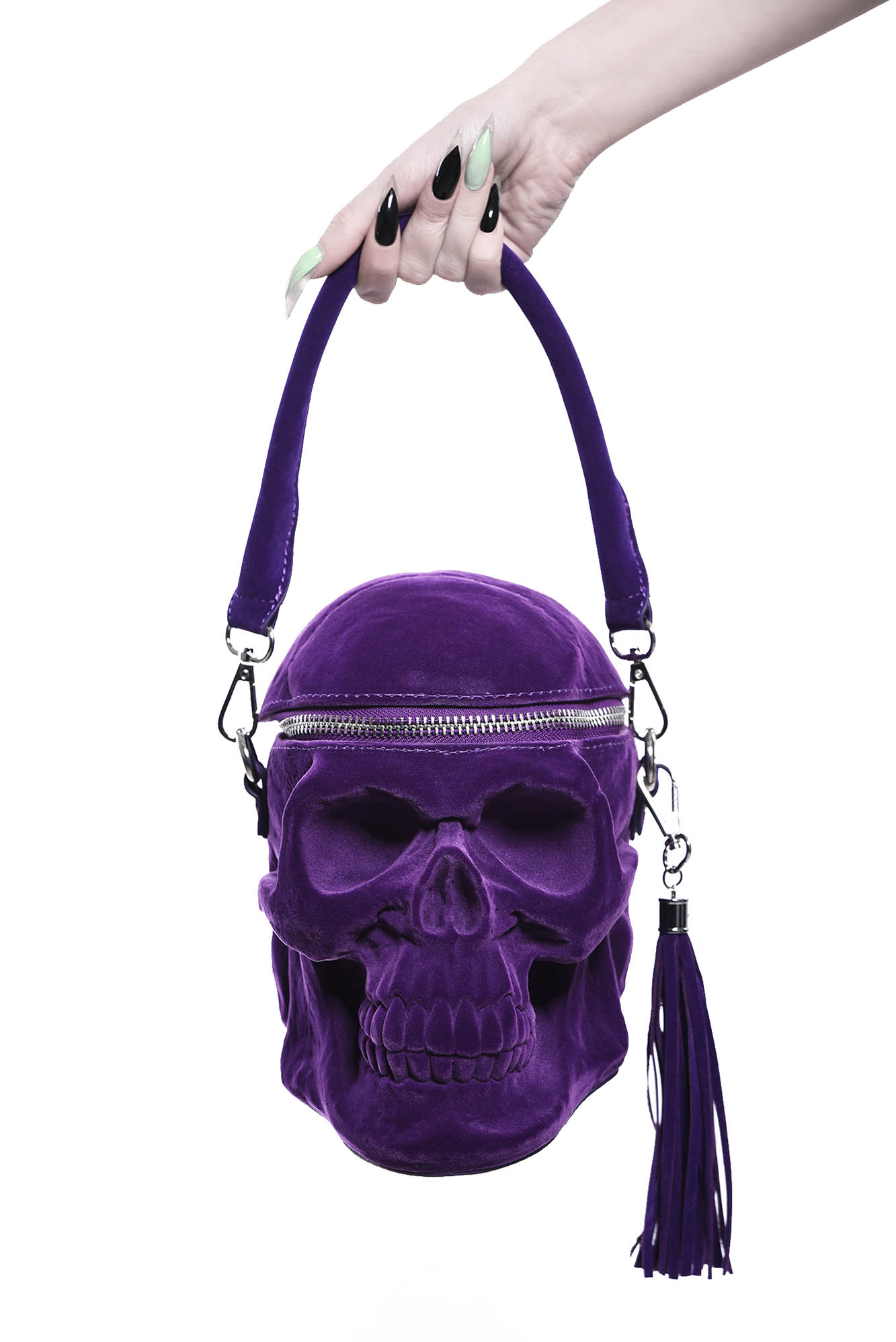 Grave Digger Skull Tas Plum