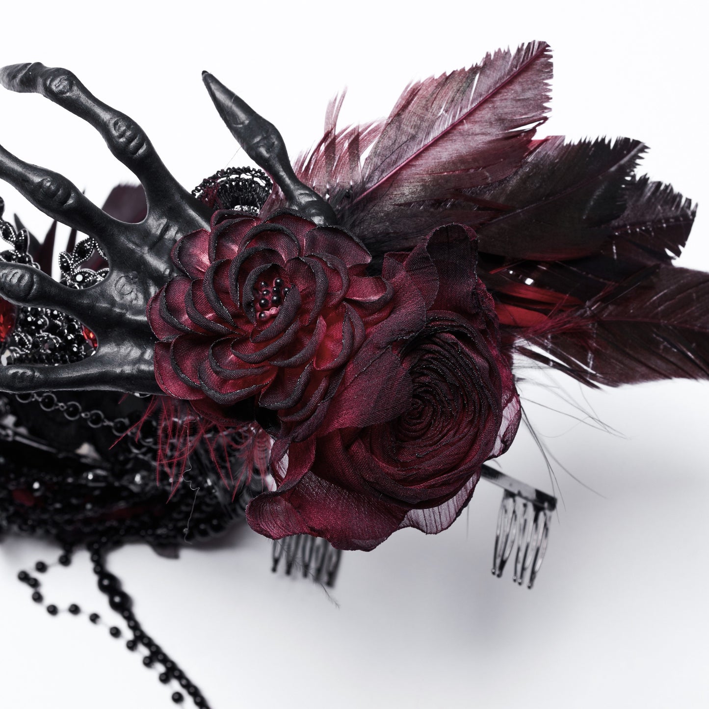 Wicked Tiara Crown Black - Red