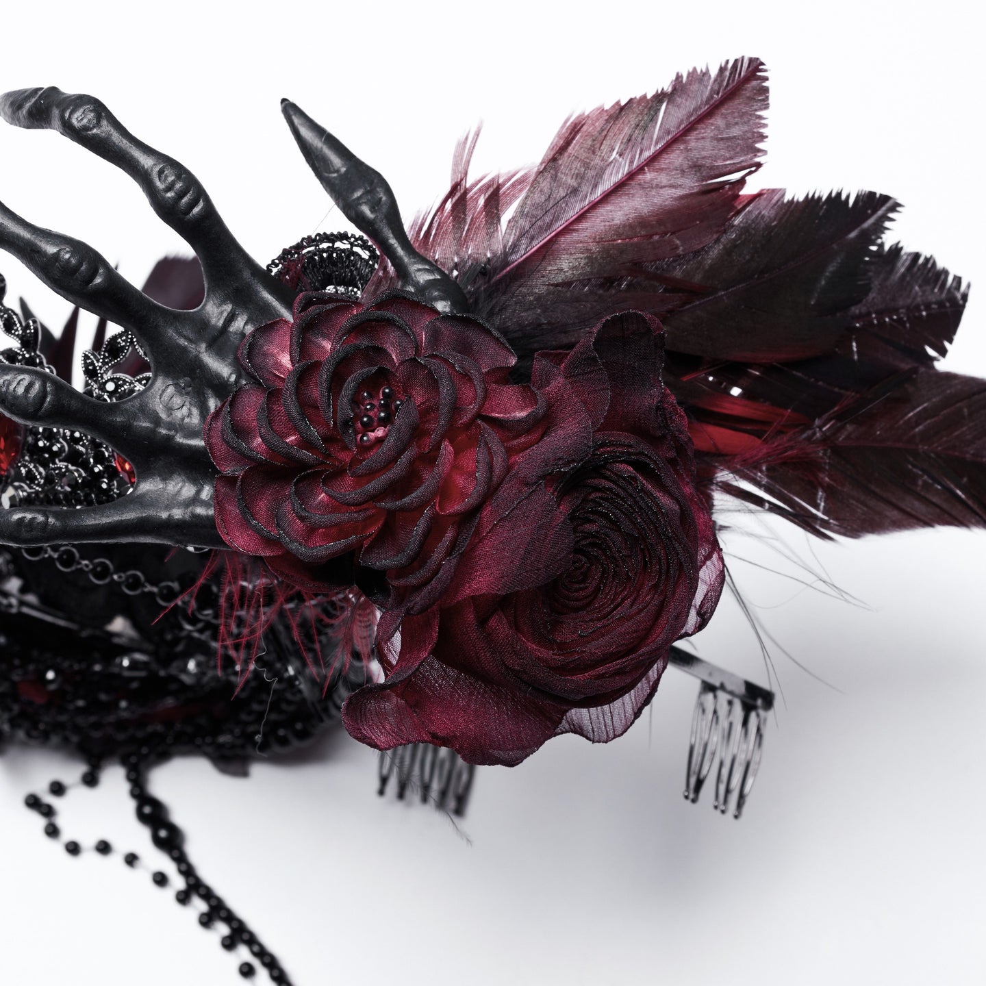 Wicked Tiara Crown Black - Red