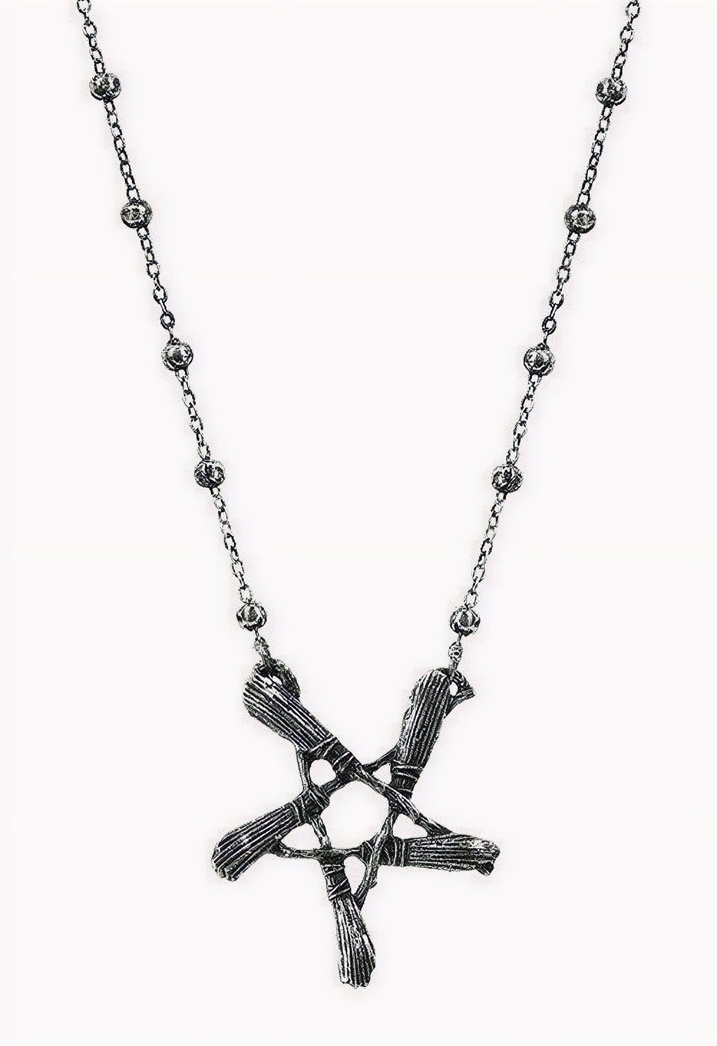 Broom Pentagram Hanger - Halsketting
