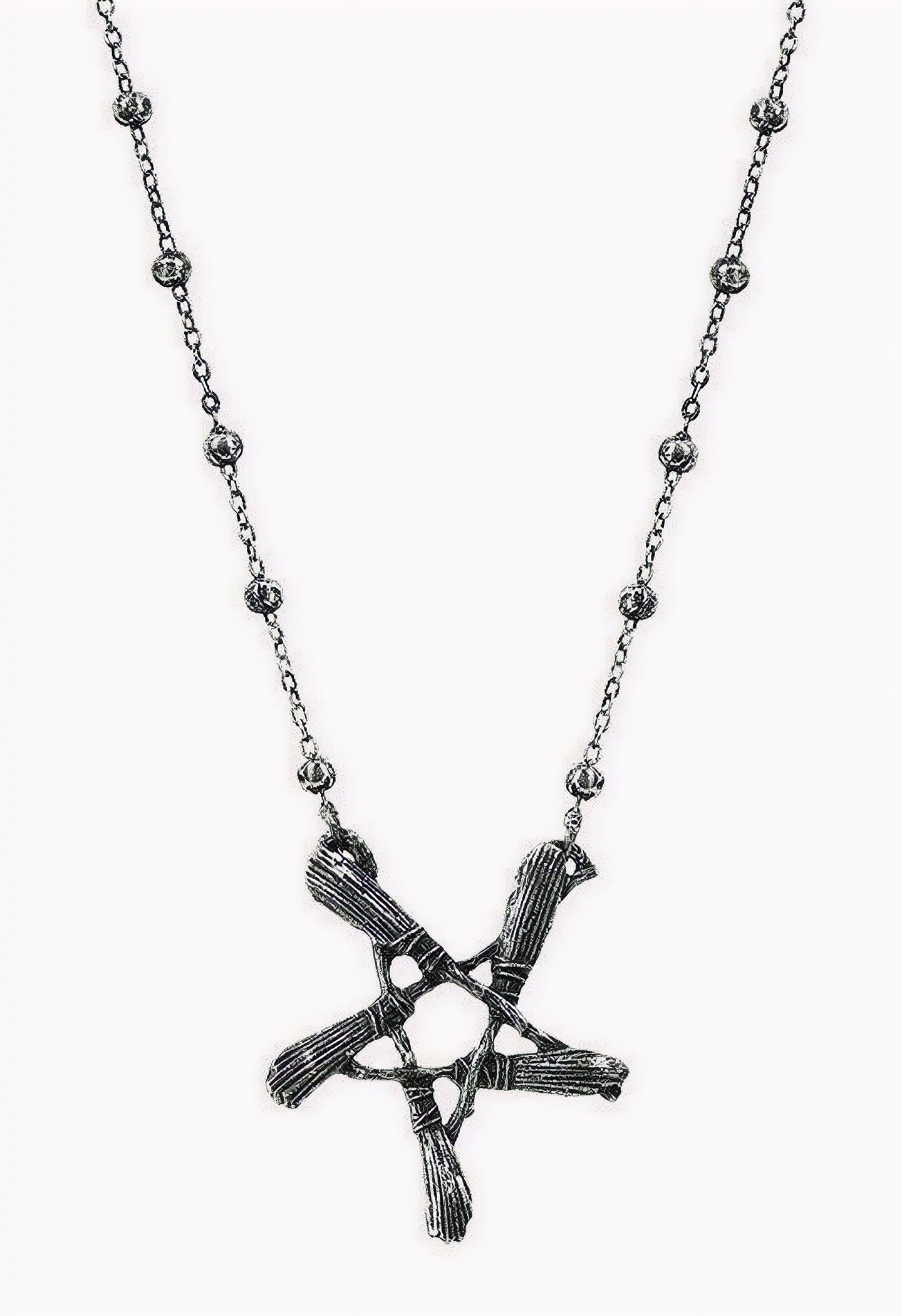 Broom Pentagram Hanger - Halsketting