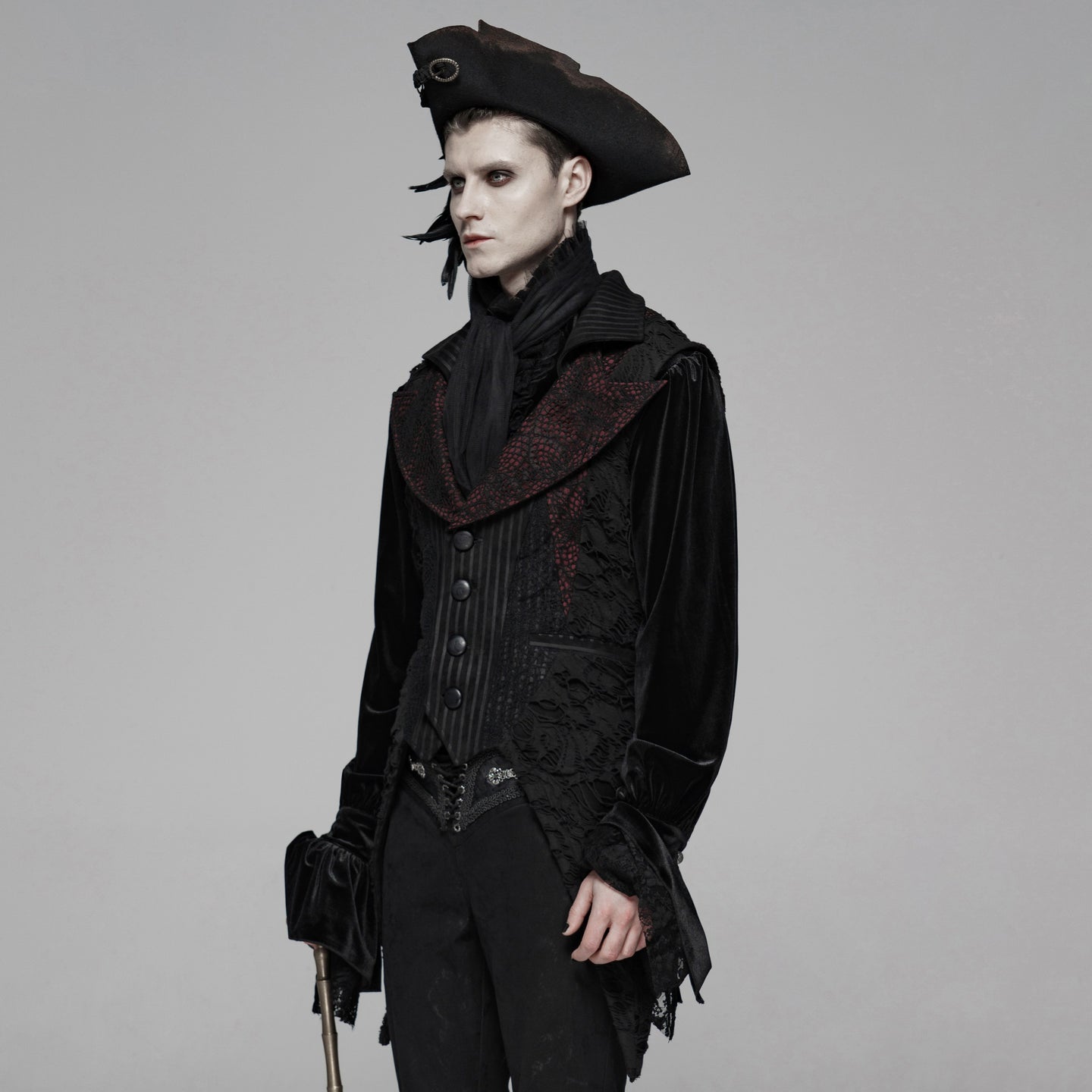 Change Our Way Gilet Zwart - Rood