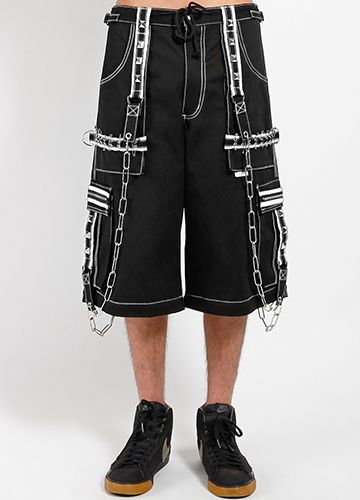 Crazy Piper Pants Black - White