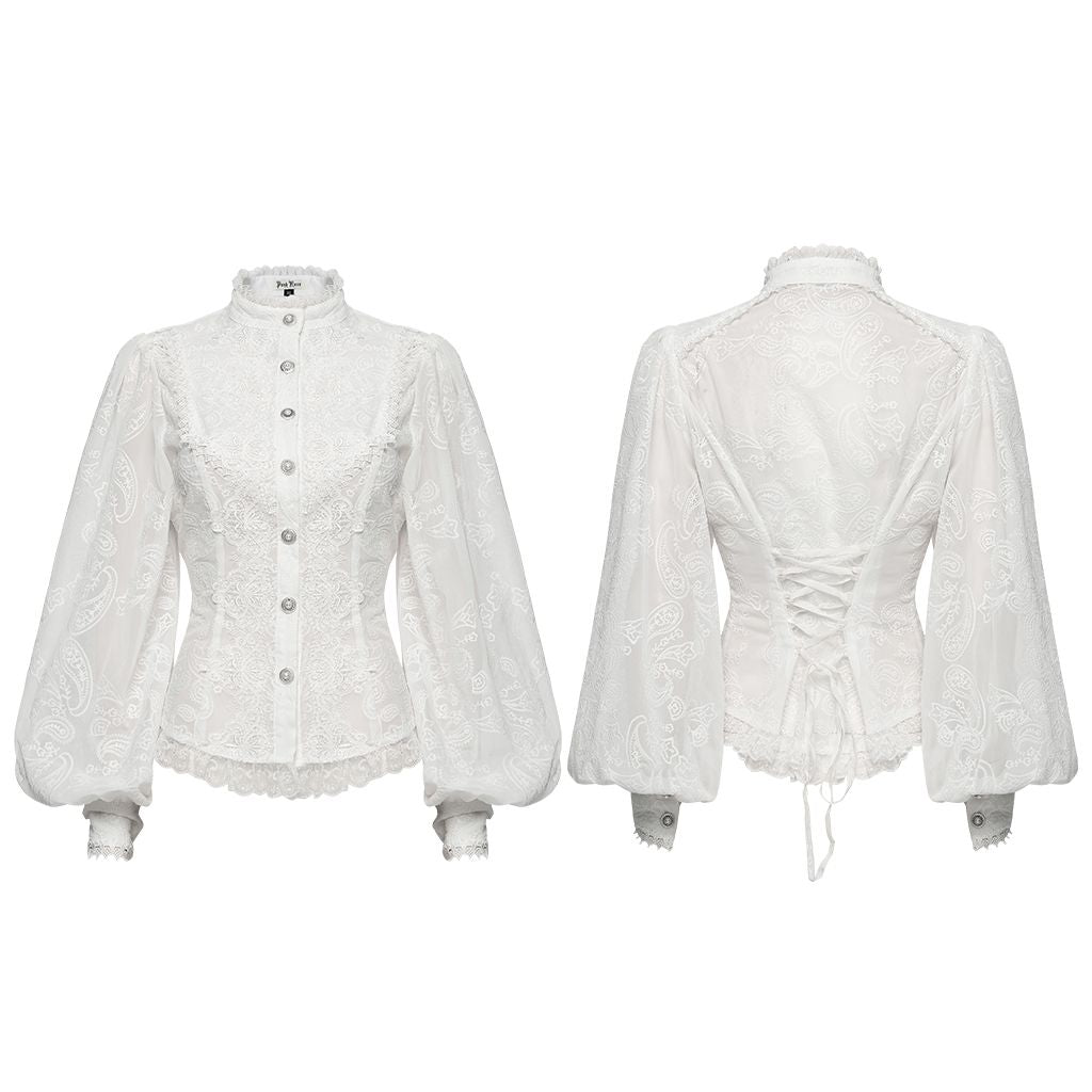 Punk Rave Eternity Blouse Wit