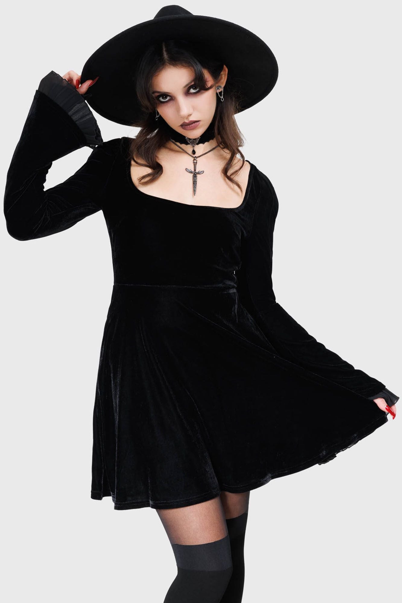 Killstar Beatrix Jurk Zwart
