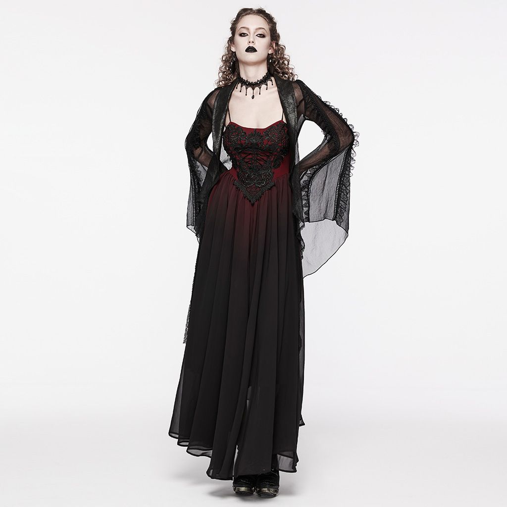 Say Goodbye Dress Black - Red